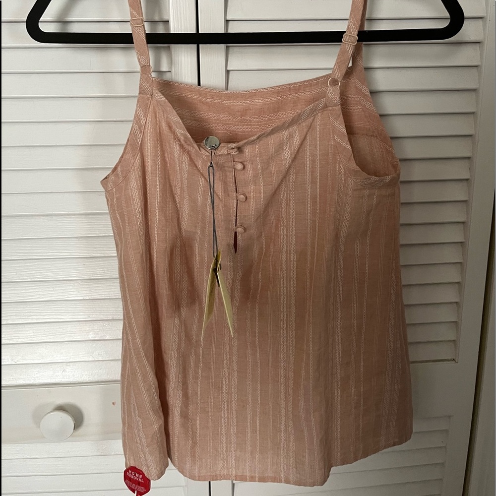 NWT Margret O’Leary Pink blouse tank